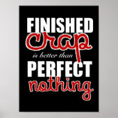 "Besser als nichts" drucken Poster (Vorne)