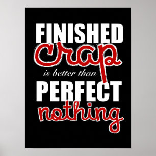 "Besser als nichts" drucken Poster