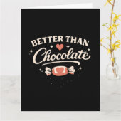 Besser als Schokolade Valentinstag Karte (Gelbe Blume)