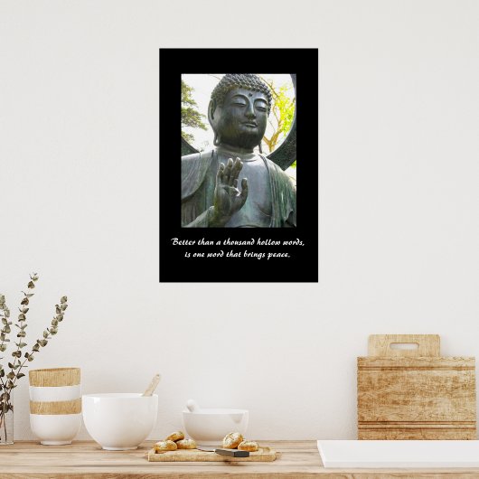 Besser als tausend hohle Worte Poster (Küche)