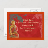 Besser als tausend hohle Worte.. Postkarte (Vorne/Hinten)