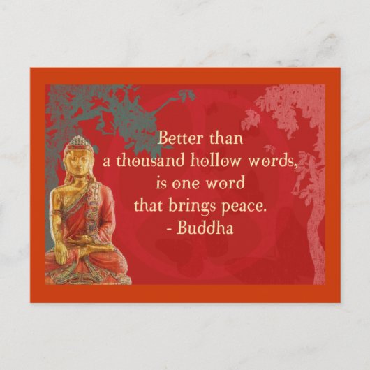 Besser als tausend hohle Worte.. Postkarte (Vorderseite)