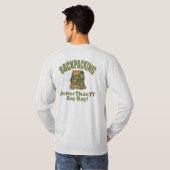 Besser als TV - Backpacken T-Shirt (Schwarz voll)