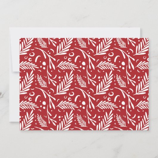 Besser als Weihnachten Save the Date Weihnachtskar (Rückseite)