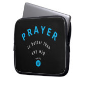 BESSER ALS WIFI-Monogramm Laptopschutzhülle (Vorderseite Links)