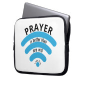 BESSER ALS WIFI Motivierend Laptopschutzhülle (Vorderseite Links)