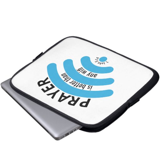 BESSER ALS WIFI Motivierend Laptopschutzhülle (Vorne Knopf)