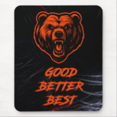 Besser, am besten, niemals ruhen lassen mousepad (Vorne)