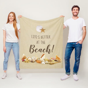 Besser am Strand, Seashells Fleece Blanket