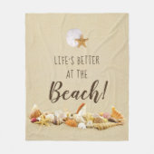 Besser am Strand, Seashells Fleece Blanket (Vorderseite)
