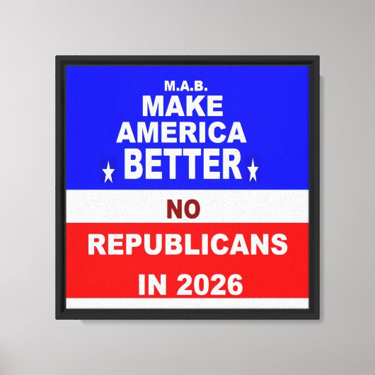 Besser Amerika Leinwanddruck (Vorderseite)