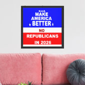 Besser Amerika Leinwanddruck (Insitu (Wohnzimmer))