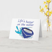Besser auf dem Wasser Karte (Gelbe Blume)