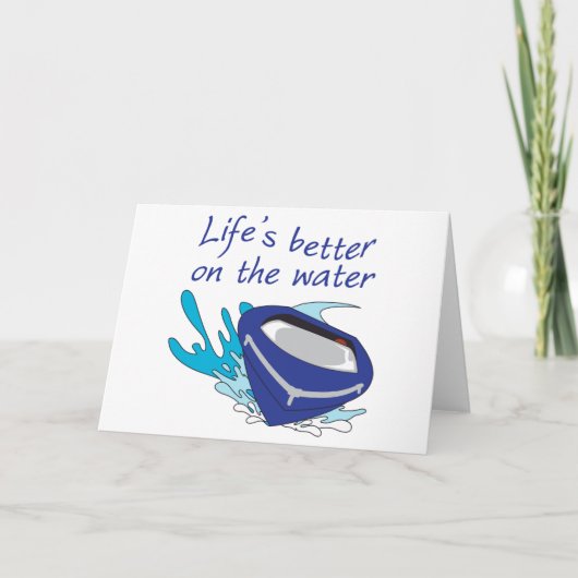 Besser auf dem Wasser Karte (Vorderseite)