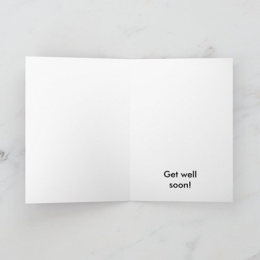 Besser bald feiertagskarte (Innenseite)