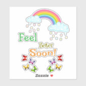 Besser bald fühlen aufkleber (Blatt)