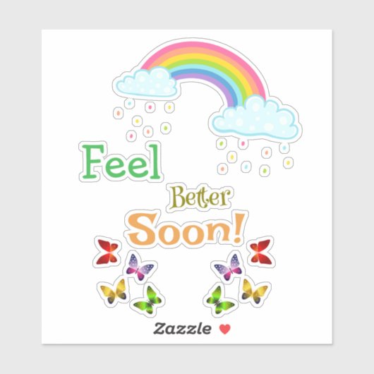 Besser bald fühlen aufkleber (Blatt)