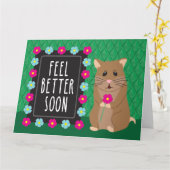 Besser bald - Hamster Karte (Gelbe Blume)