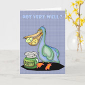 Besser bald Karte, Pelican Karte (Gelbe Blume)