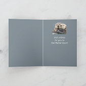 Besser bald Liebe Schläger für Niedliche Otters Karte (Innenseite)