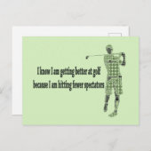 Besser beim Golf Postkarte (Vorne/Hinten)
