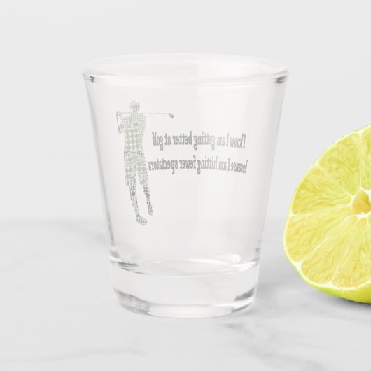 Besser beim Golf Schnapsglas (Rückseite)