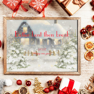 Besser bewölbt als Break wünscht neues Jahr Poster