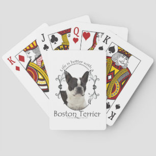 Besser Boston-Terrier-Spielkarten im Leben Spielkarten