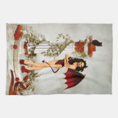 Besser der Teufel, den du kennst Geschirrtuch (Horizontal)