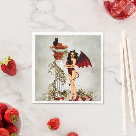 Besser der Teufel, den du kennst Serviette (Beispiel)