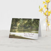 Besser fühlen Bald Natur Lakeside Fotografie Karte (Gelbe Blume)