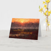 Besser für Krebspatienten - Hoffnung auf Sonnenauf Karte (Gelbe Blume)