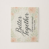 Besser gemeinsam individualisierbarer Brautpuzzle- Puzzle (Vertikal)