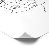 Besser gemeinsam Küssen romantisches Design Poster (Ecke)