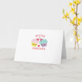 Besser gemeinsam Liebe herzliches Design  Karte (Gelbe Blume)