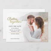 Besser gemeinsam mit Foto Hochzeit das Datum siche Save The Date (Vorne/Hinten)