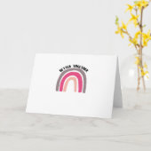 Besser gemeinsam Regenbogen Frohe Ästhetik Karte (Gelbe Blume)