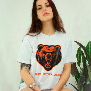 Besser, immer besser, am besten, niemals ruhen las T-Shirt