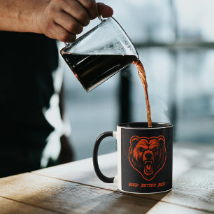 Besser, immer besser, am besten, niemals ruhen las tasse