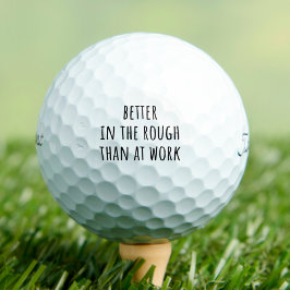 Besser in der Rough Funny Golfball