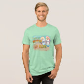 Besser in Flip Flops Beach Tri-Blend Shirt (Vorderseite voll)