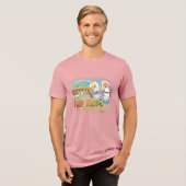 Besser in Flip Flops Beach Tri-Blend Shirt (Vorderseite voll)