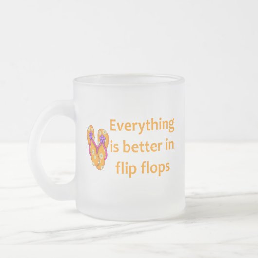 Besser in Flip Flops Mattglastasse (Links)