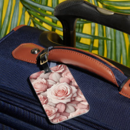 Besser in rosa Rosen Gepäckanhänger