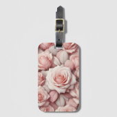Besser in rosa Rosen Gepäckanhänger (Vorderseite Vertikal)
