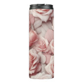 Besser in rosa Rosen Thermosbecher (Rückseite)