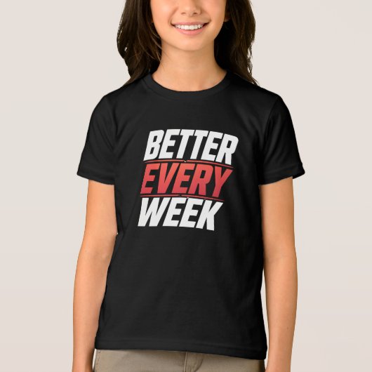 BESSER JEDE WOCHE Tri-Blend SHIRT (Vorderseite)