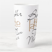 Besser Latte als nie erstaunliche Kaffee Latte Tas Milchtasse (Vorderseite)
