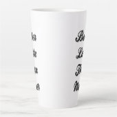  Besser Latte als nie Extravaganter Schriftart Milchtasse (Vorderseite)