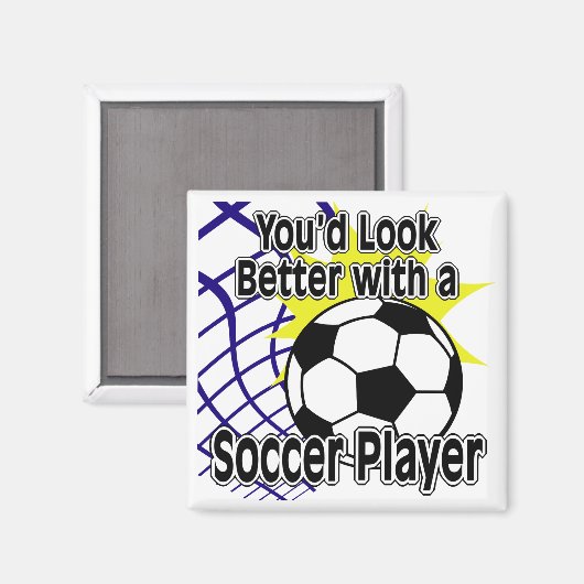 Besser mit einem Fußballspieler Magnet (Vorderseite/Rückseite)